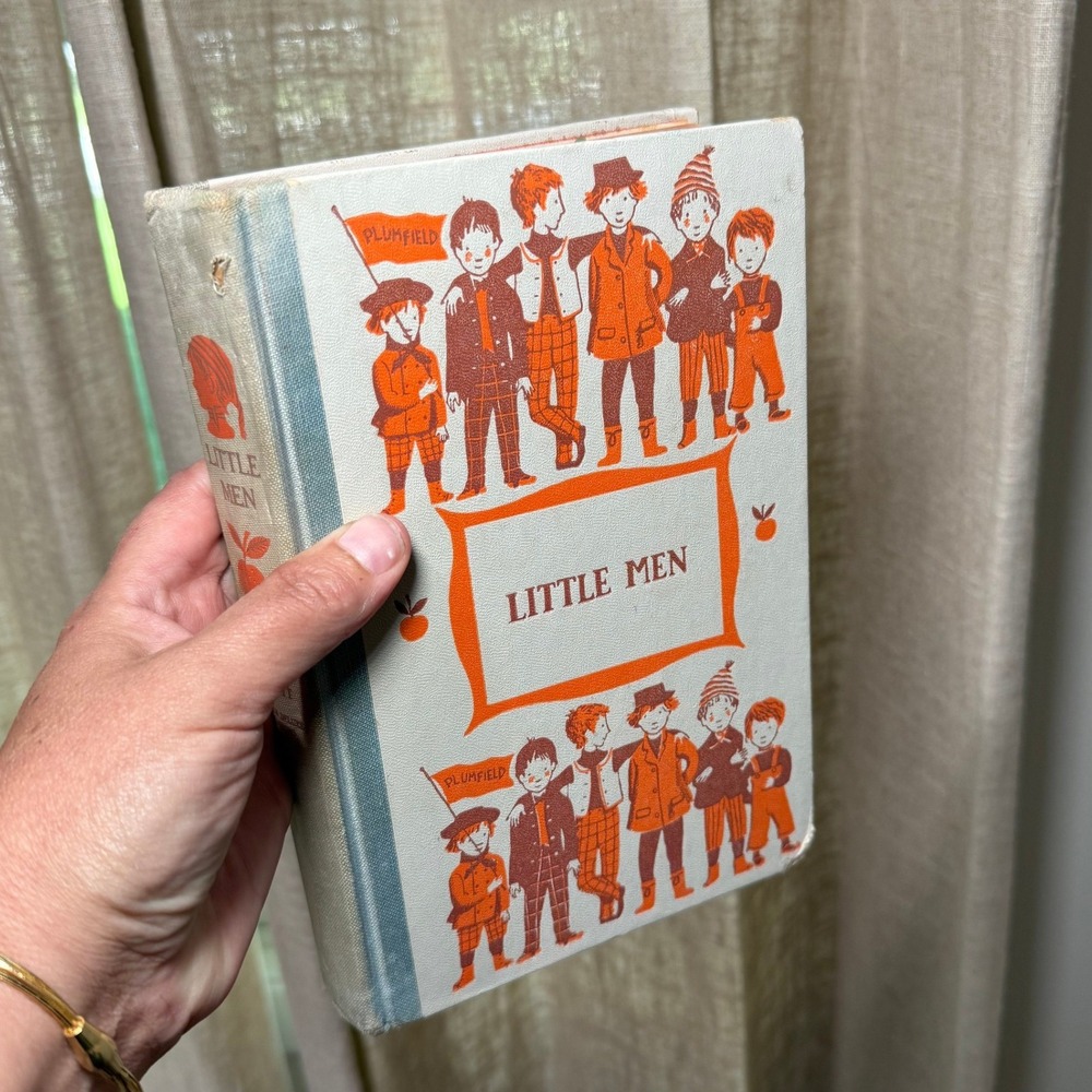 Little Men Louisa May Alcott 1955 Junior Deluxe Edition Hardcover Illustrated